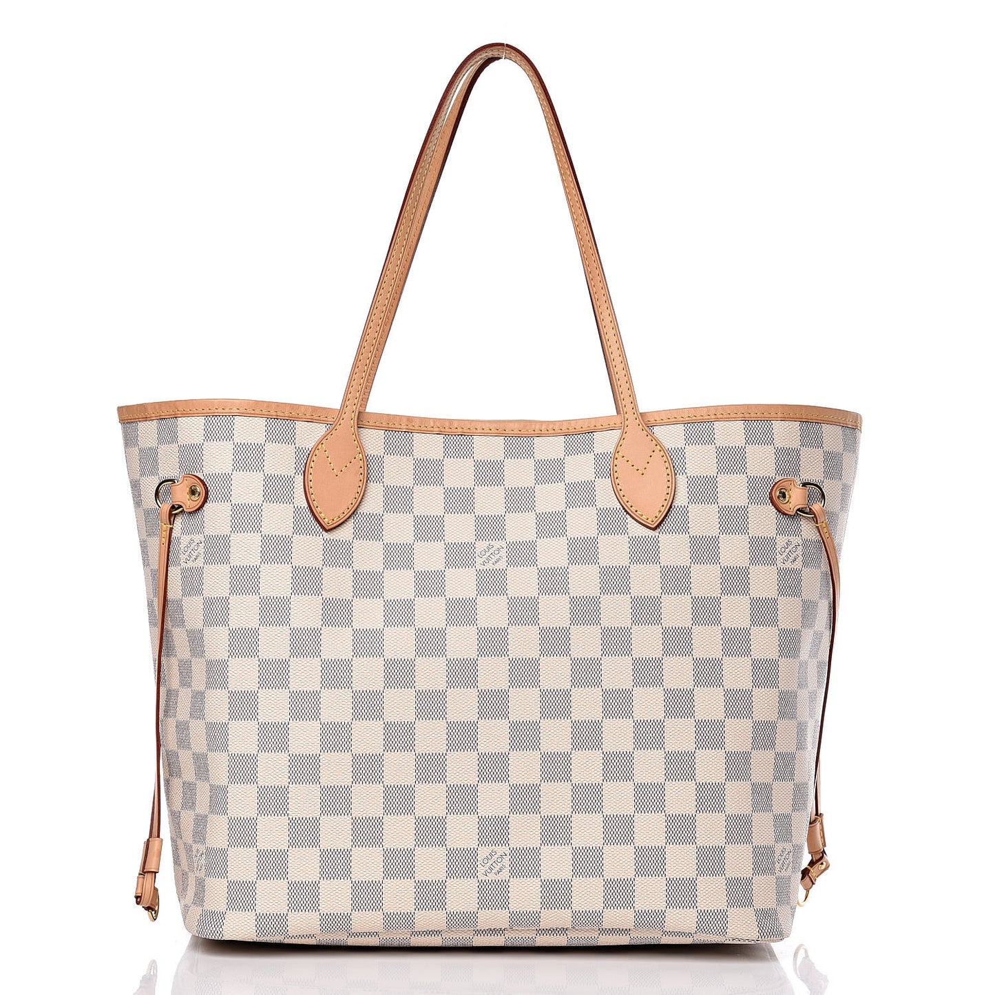 Damier Azur Neo Neverfull MM Rose Ballerine