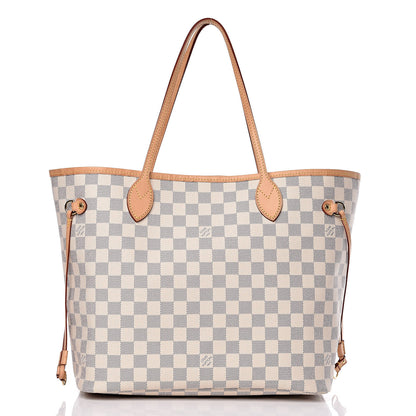 Louis Vuitton Damier Azur Neo Neverfull MM Rose Ballerine 3 of 10