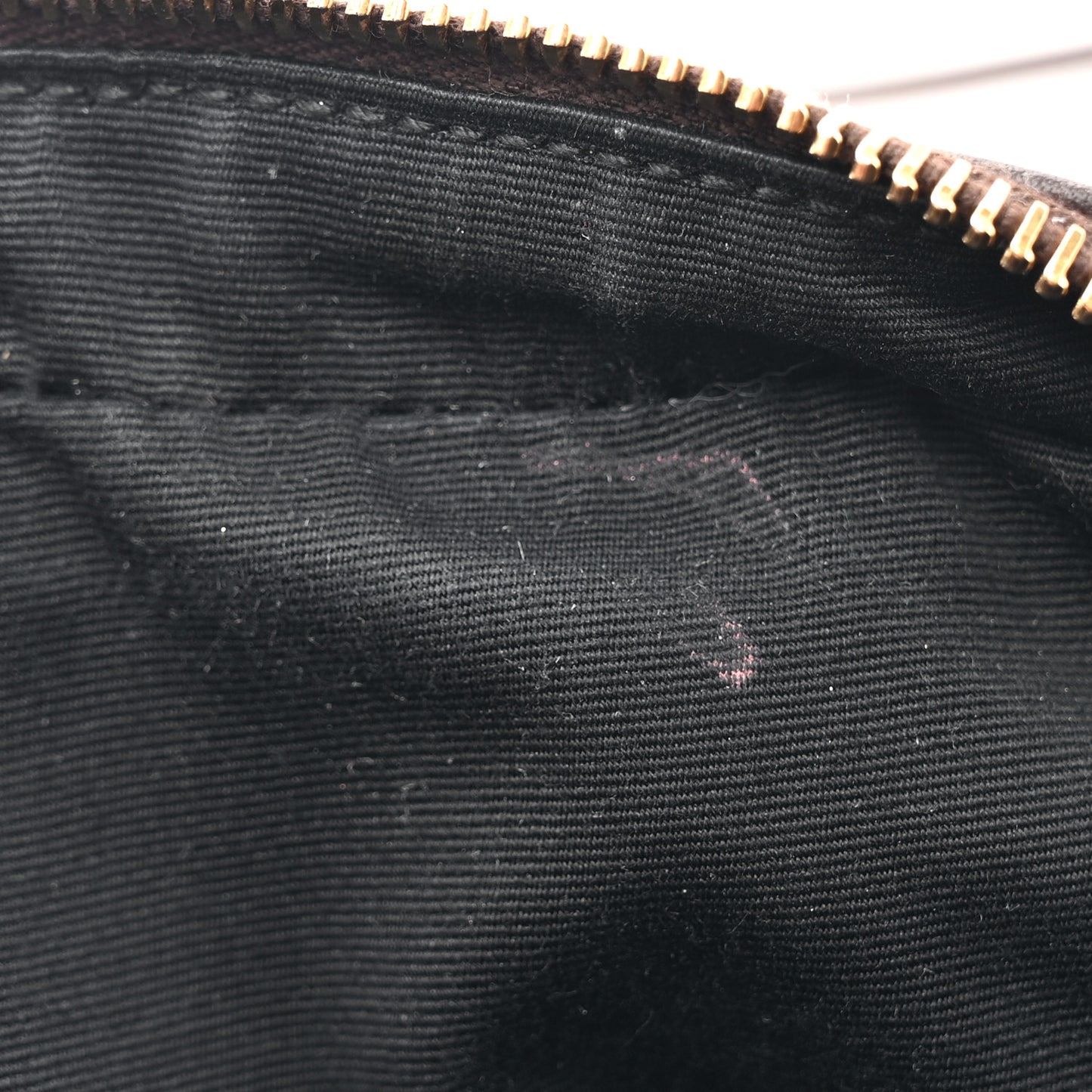 Raffia Canvas Monogram Lou Camera Bag Dark Chocolate