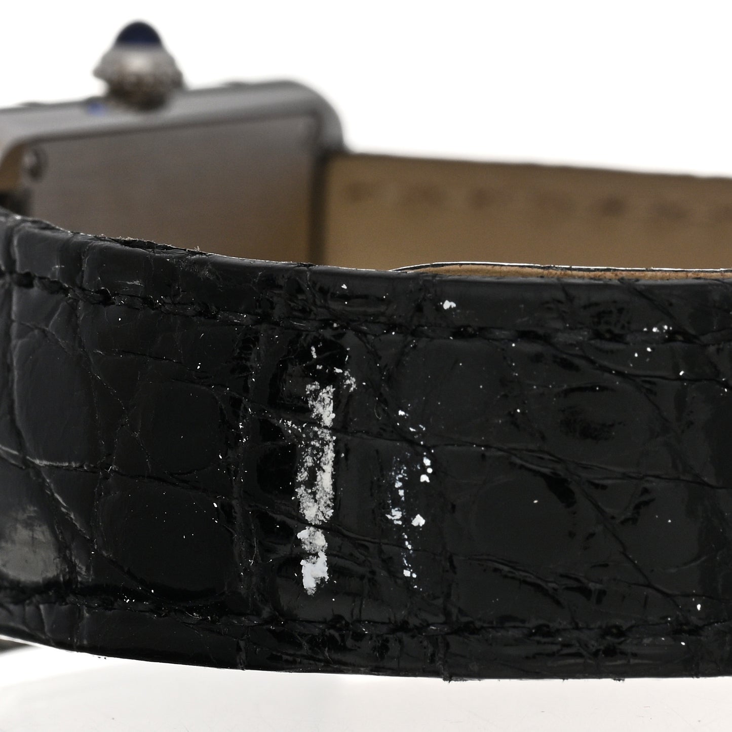 Stainless Steel Alligator 24mm Tank Solo Quartz Watch