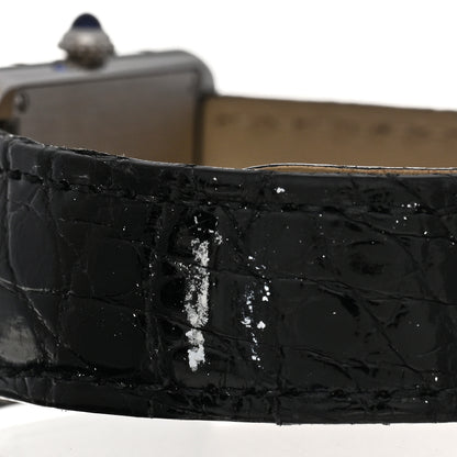 Cartier Stainless Steel Alligator 24mm Tank Solo Quartz Watch 5 of 6