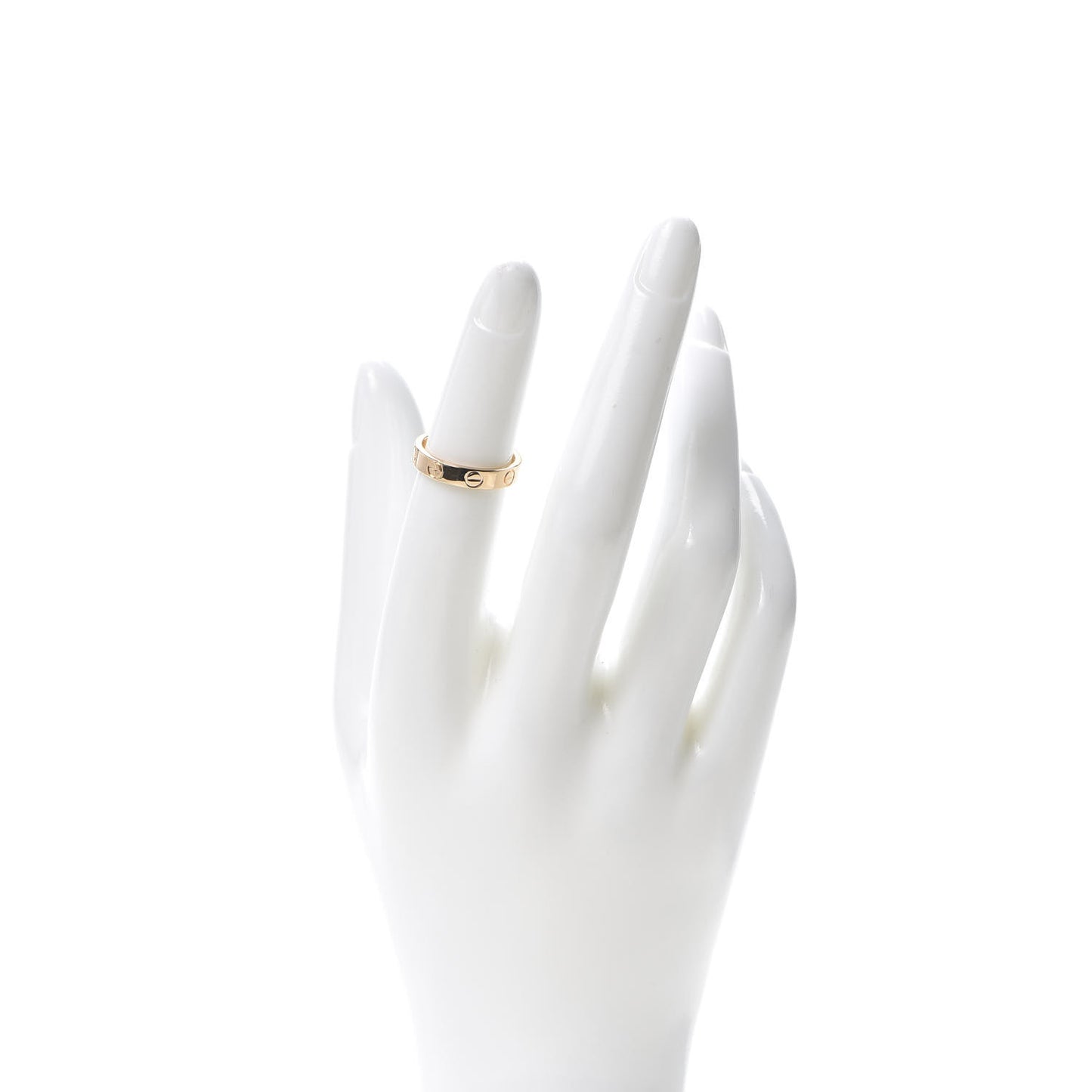 18K Pink Gold 3.5mm LOVE Wedding Band Ring 48 4.5