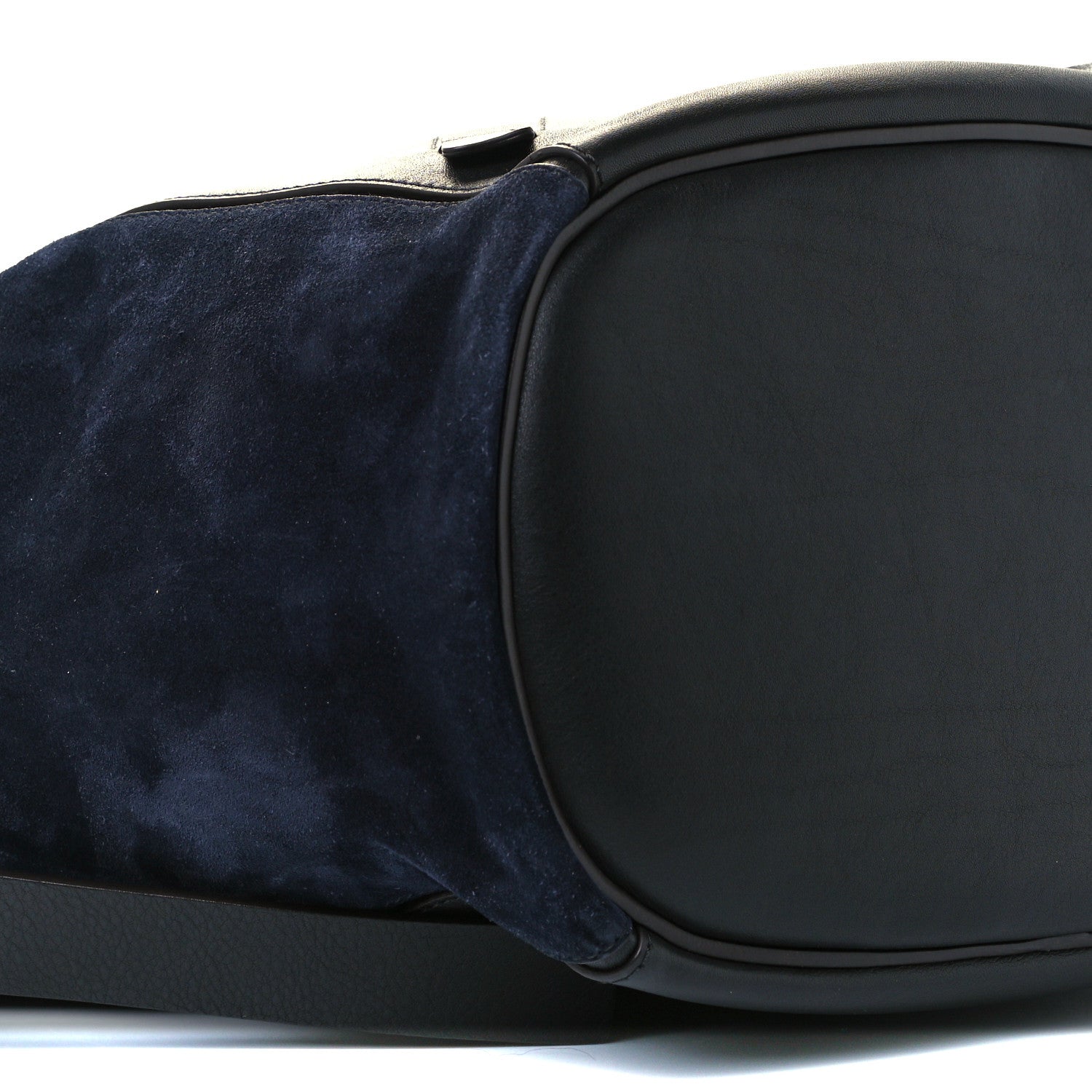 Chloe Smooth Suede Calfskin Medium Myer Double Carry Bag Black Navy 9 of 10