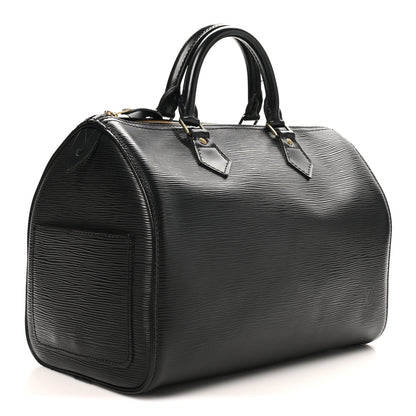 Louis Vuitton Epi Speedy 30 Black 3 of 10