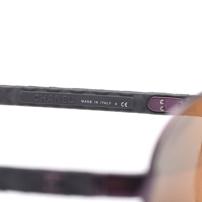 Chanel Mirrored Aviator Sunglasses 4204-Q Purple 5 of 8