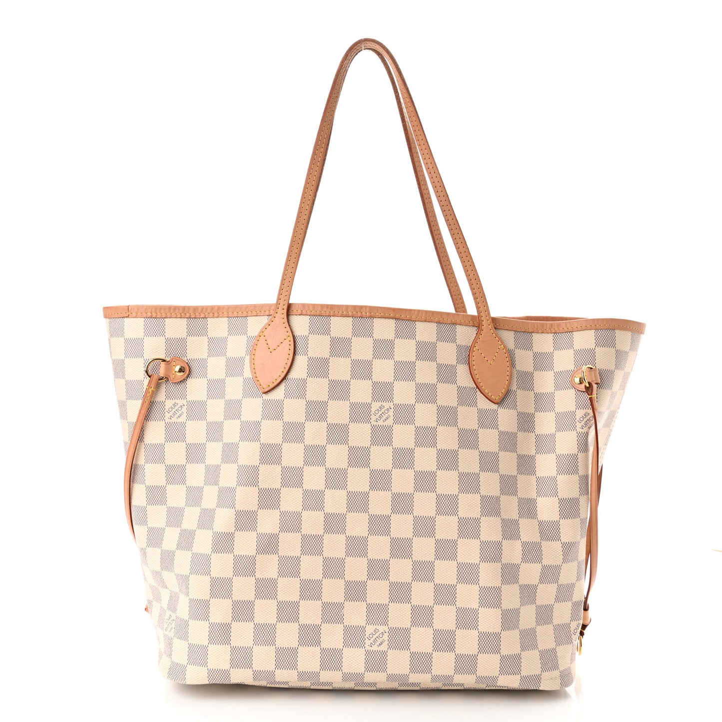 Damier Azur Neo Neverfull MM Rose Ballerine