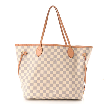 Louis Vuitton Damier Azur Neo Neverfull MM Rose Ballerine 3 of 13