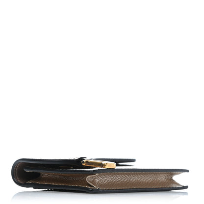 Christian Dior Metallic Grained Calfskin Saddle Card Holder Champagne 4 of 7