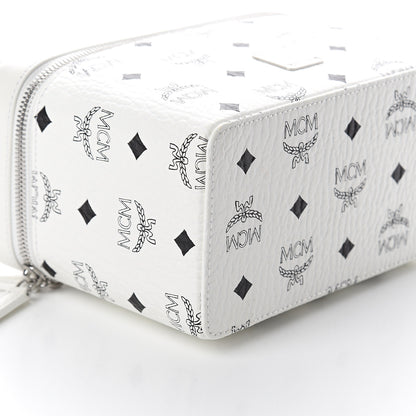 MCM Visetos Vanity Case White 7 of 8