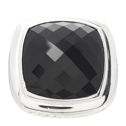 David Yurman Sterling Silver Black Onyx 20mm Albion Statement Ring 57 8 1 of 7
