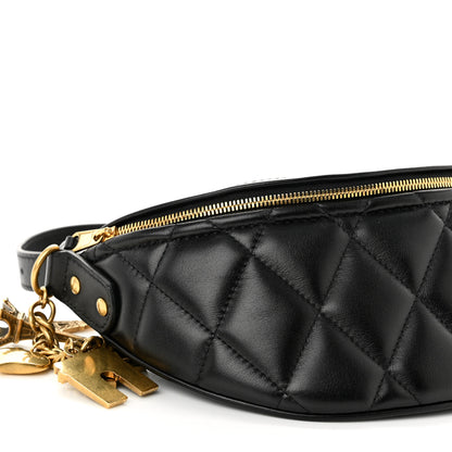 Balenciaga Calfskin Quilted XXS Souveniers Charms Belt Bag Black 8 of 9