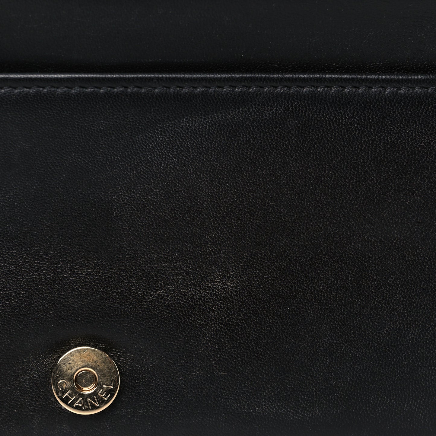 Lambskin Quilted All About Chanel Wallet On Chain WOC Black