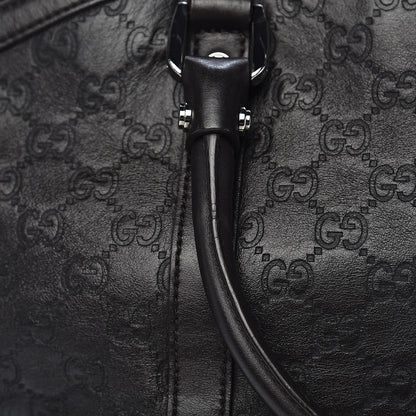 Gucci Guccissima Large GG Charm Convertible Dome Satchel Dark Brown 10 of 15