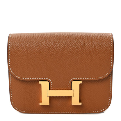 Hermes Epsom Constance Slim Wallet Gold 2 of 8