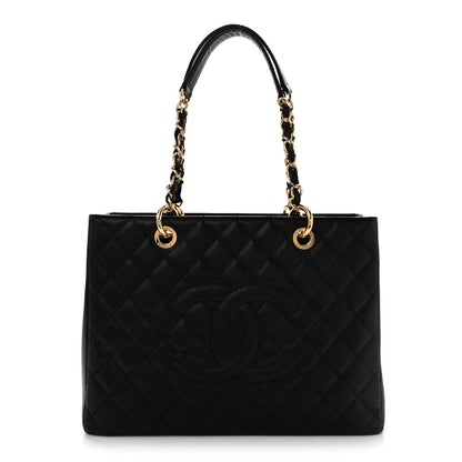 Chanel Caviar Quilted Grand Shopping Tote GST Black 1 of 14