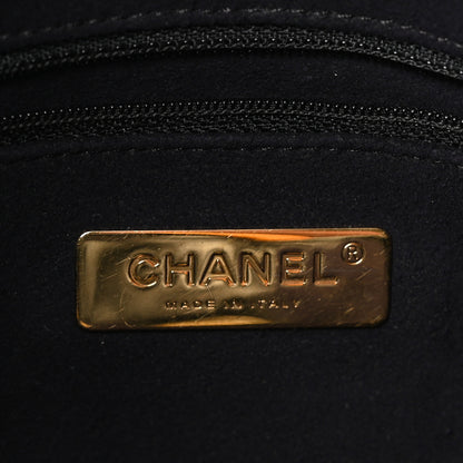 Chanel Calfskin Crocodile Embossed Large Cocodile Shopping Tote Black 6 of 10