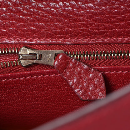 Hermes Taurillon Clemence Retourne Kelly 32 Rouge Garance 21 of 41