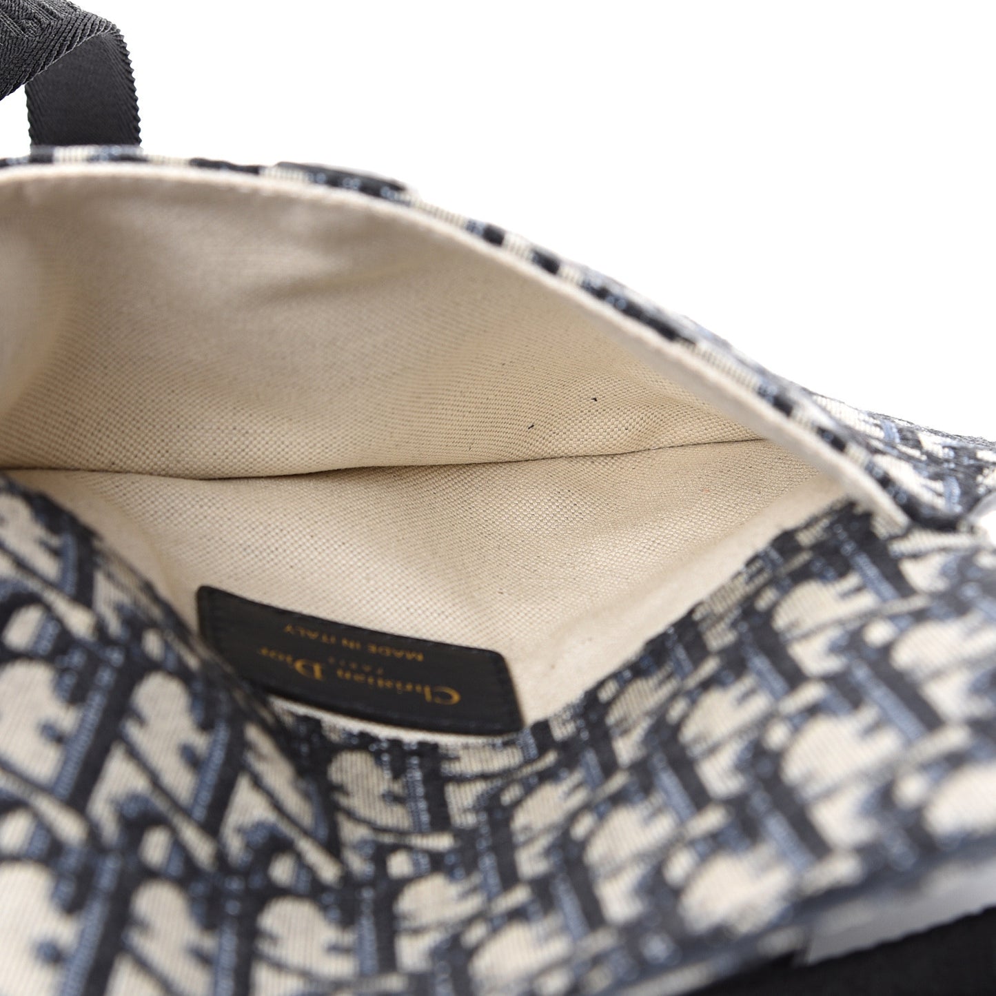 Oblique Saddle Belt Bag Blue
