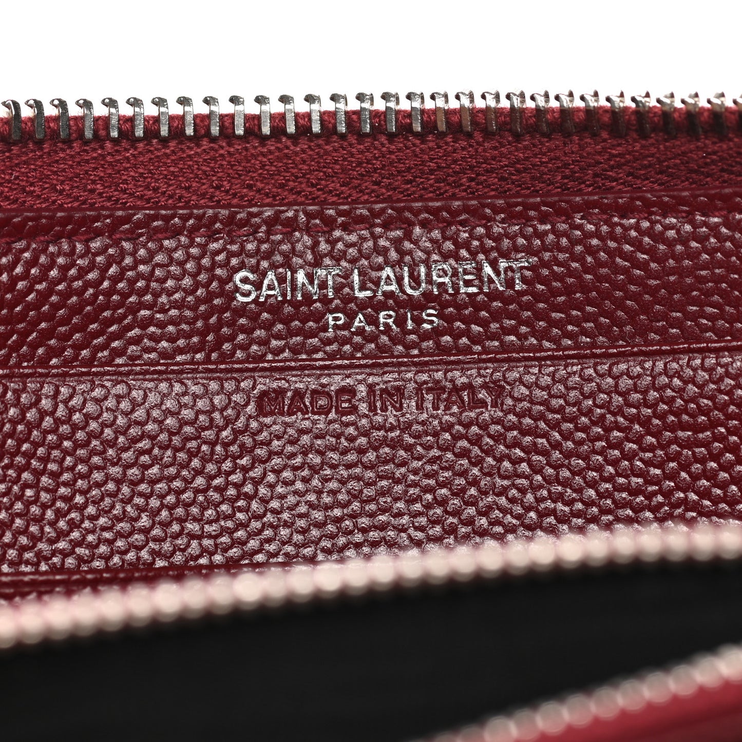 Grain De Poudre Matelasse Chevron Monogram Zip Around Wallet Palissandre