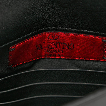 Valentino Garavani Vitello Medium Rockstud Envelope Flat Wristlet Pouch Black 5 of 5