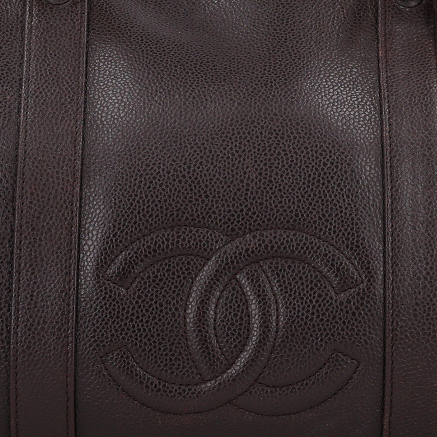 Caviar Timeless CC Duffel Bag Brown