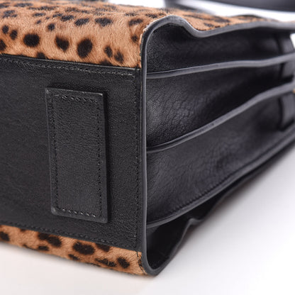 Saint Laurent Pony Effect Calfskin Leopard Print Baby Supple Sac De Jour 11 of 25