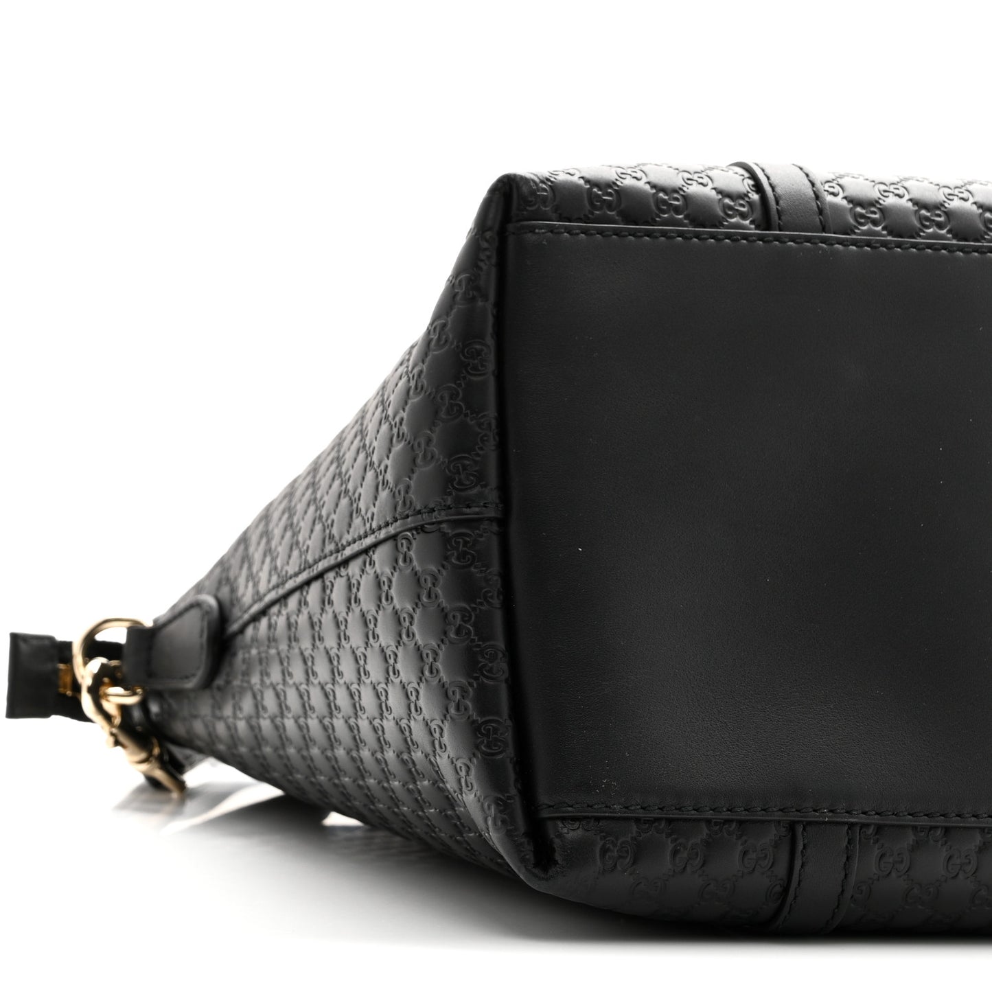 Soft Microguccissima Dome Satchel Black