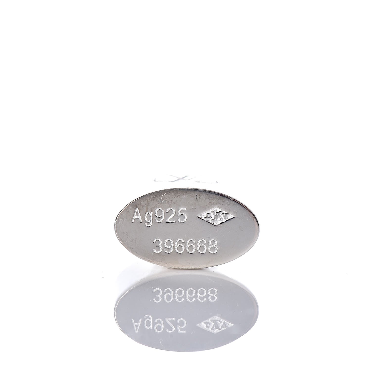Louis Vuitton Sterling Silver Lockit Necklace 6 of 6