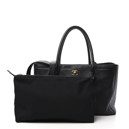 Chanel Calfskin Cerf Executive Shopper Tote Black 11 of 13