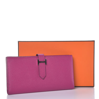Hermes Epsom Bearn Gusset Wallet Tosca 12 of 12