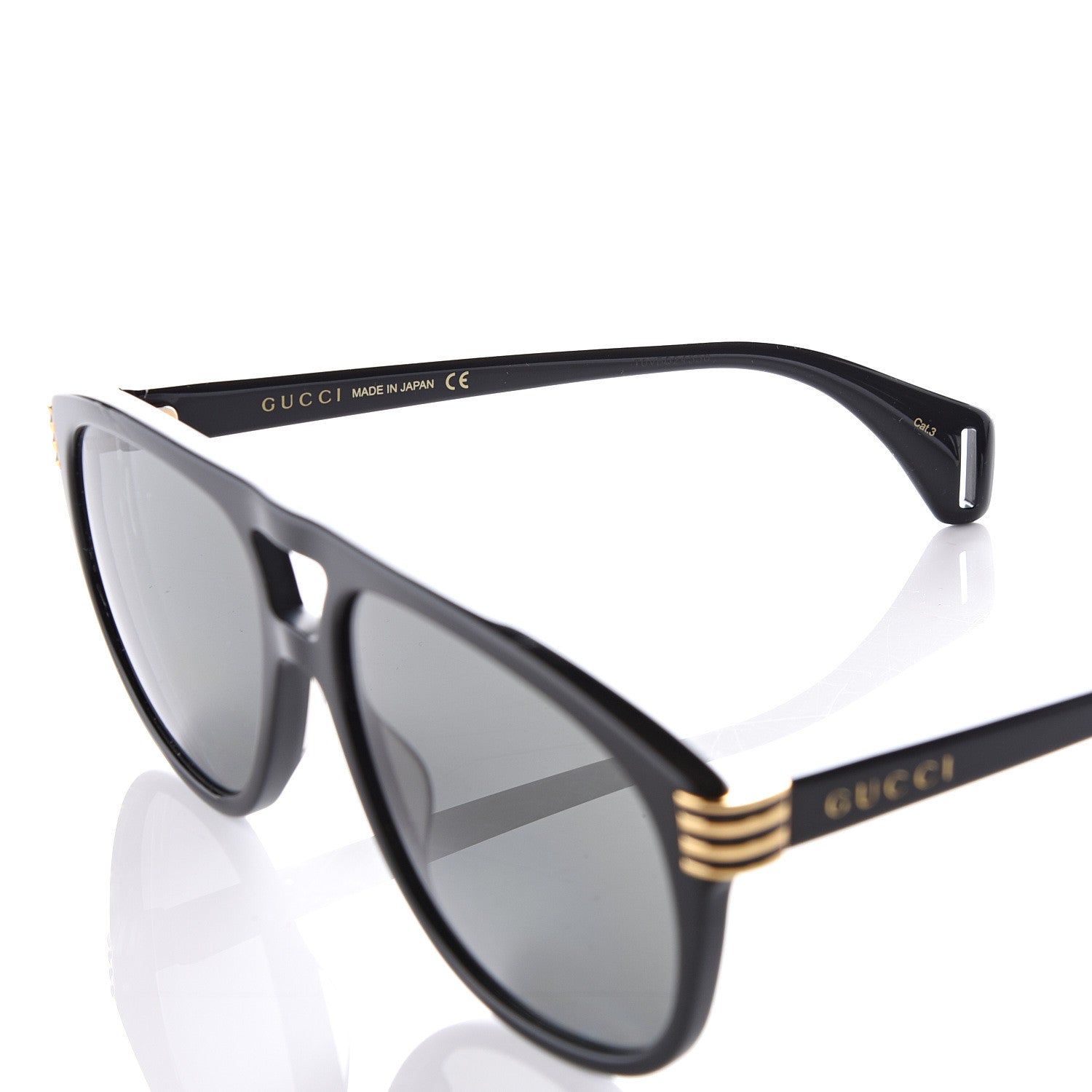 Gucci Acetate Aviator Sunglasses GG0525S Black 5 of 7