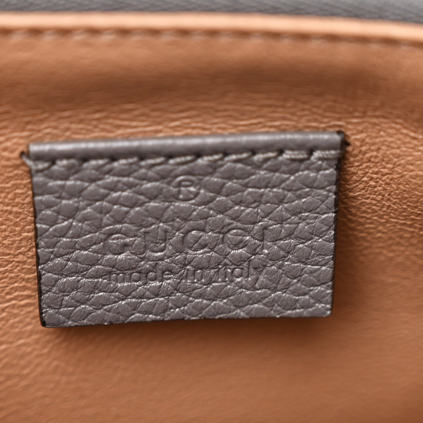 Grainy Calfskin Small Zumi Top Handle Bag Dusty Grey