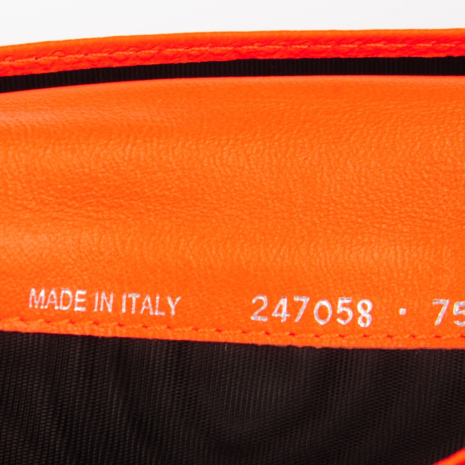 Balenciaga Calfskin Papier Platre Continental Wallet Orange Neon 7 of 8