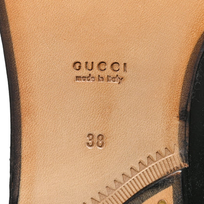 Gucci GG Calfskin Womens Brogue Jakarta Ankle Boots 38 Black 9 of 11