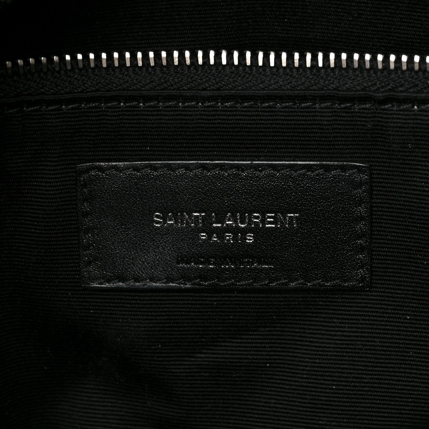 Saint Laurent Patent Quilted Small Loulou Puffer Monogram Chain Satchel Black 6 of 8