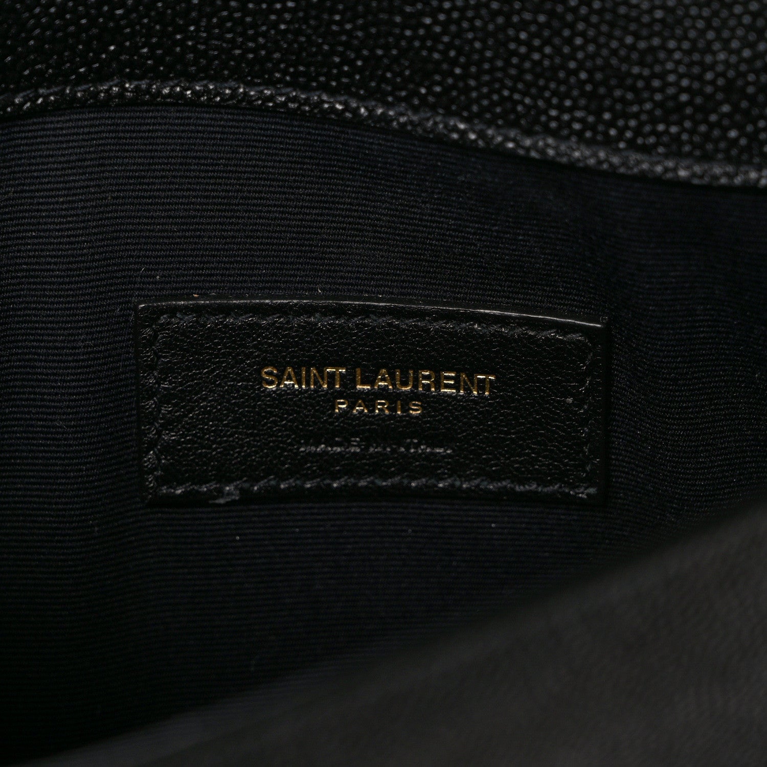 Saint Laurent Grain De Poudre Uptown Pouch Black 6 of 7