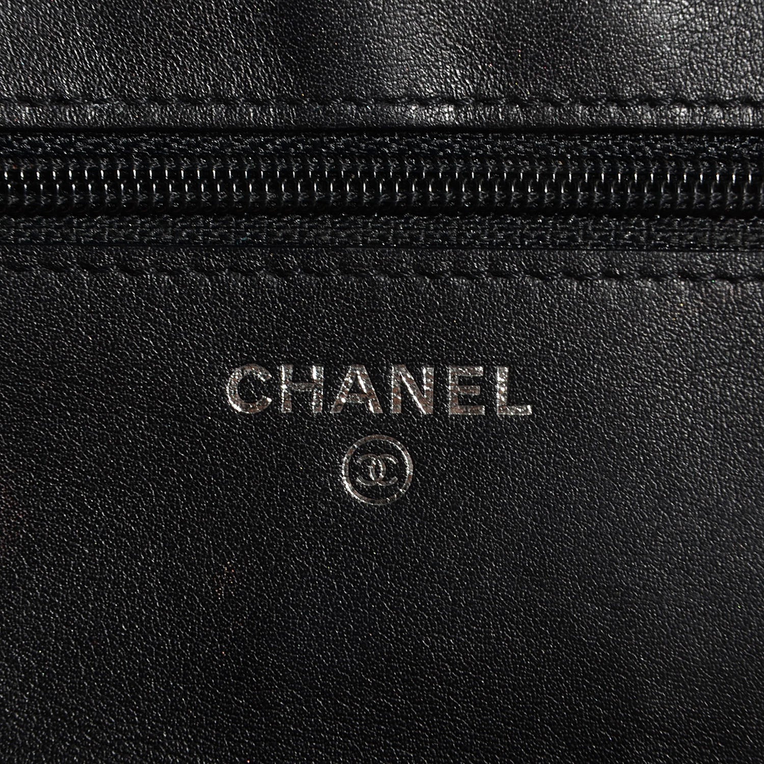 Chanel Caviar Sevruga Wallet On Chain WOC Black 6 of 9