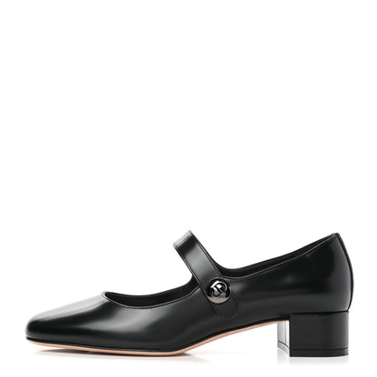 Christian Dior Brushed Calfskin Uniform 30mm Pumps 38 Black 1 of 8