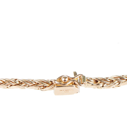 Tiffany 14K Yellow Gold Braided Chain Necklace 4 of 5