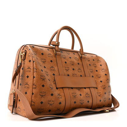 MCM Visetos Large Traveler Weekender Bag Cognac 2 of 8