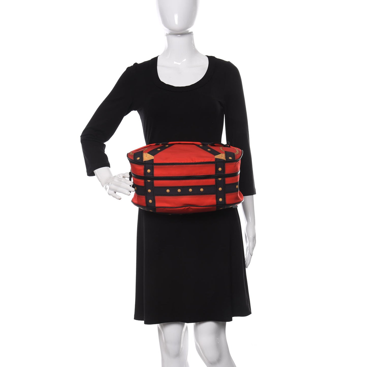 Nylon Tribute Print Belt Bag Red Multicolor