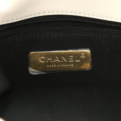 Chanel Lambskin Quilted Large Chanel 19 Flap White 6 of 10