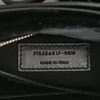 Saint Laurent Velour Matelasse Monogram Lou Belt Bag Black 7 of 10