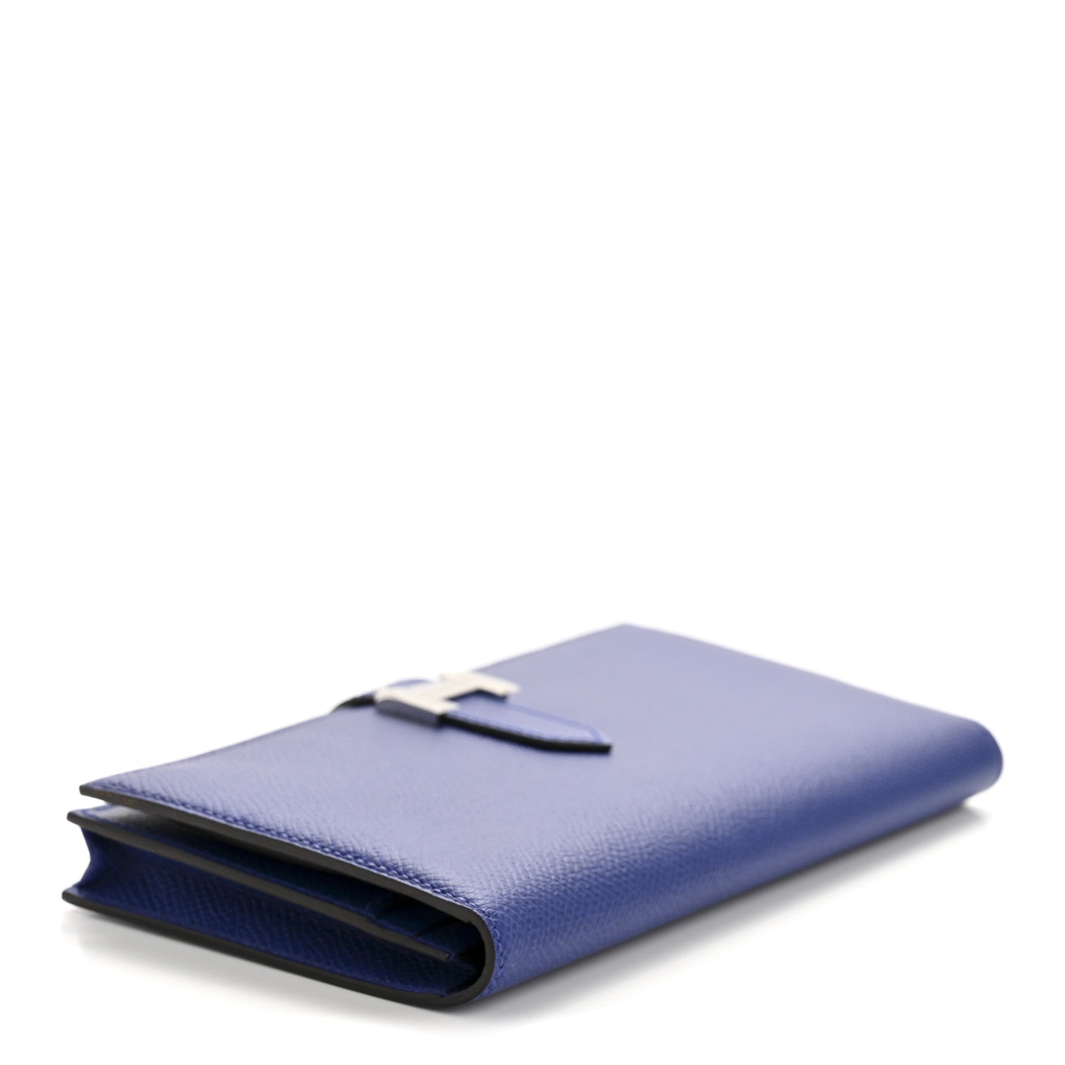 Hermes Epsom Bearn Gusset Wallet Bleu Electrique 4 of 7