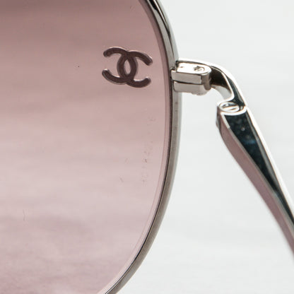 Chanel CC Aviator Sunglasses 4189-T-Q Pink 6 of 6
