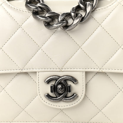 Chanel Glazed Calfskin Medium Perfect Edge Flap White 8 of 11