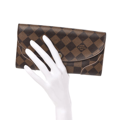 Louis Vuitton Damier Ebene Caissa Wallet Rose Ballerine 2 of 9