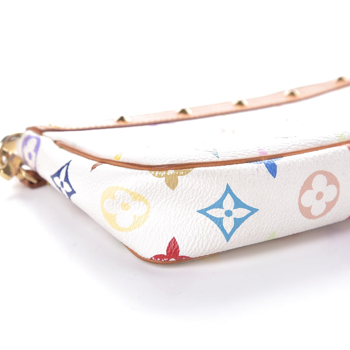 Monogram Multicolor Pochette Accessories White