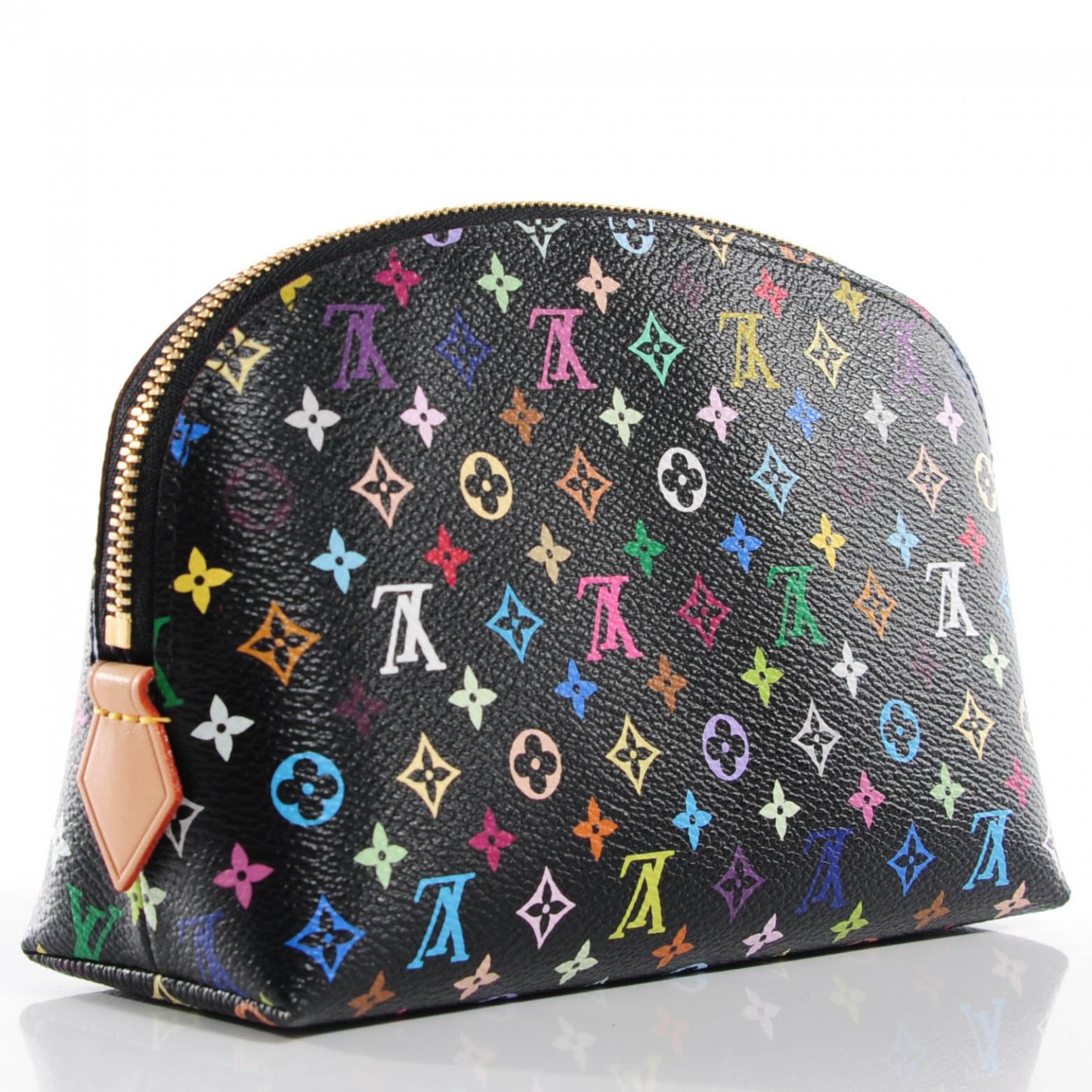Monogram Multicolor Cosmetic Pouch Black Grenade
