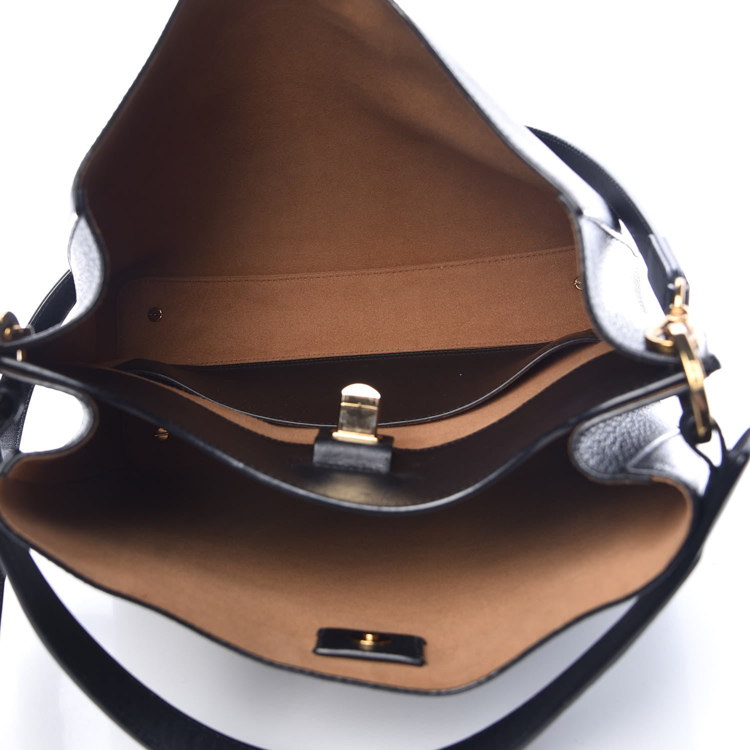 MCM Grained Calfskin Large Milla Hobo Black 4 of 14